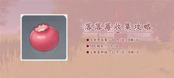 原神3.8版本落落莓采集路线推荐 原神3.8版本落落莓采集攻略