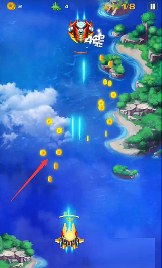 战机代号666游戏怎么接金币 战机代号666游戏接金币方法