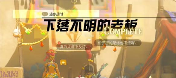 塞尔达传说王国之泪下落不明的老板怎么做-下落不明的老板任务攻略