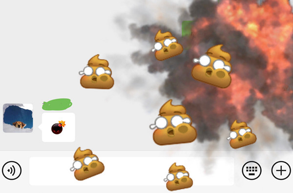 微信炸屎怎么弄?微信炸屎特效表情使用方法