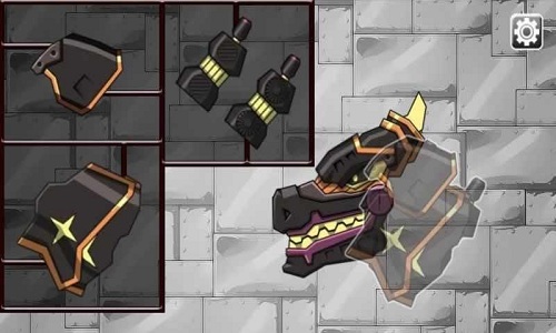 紫色变形组装机器人游戏