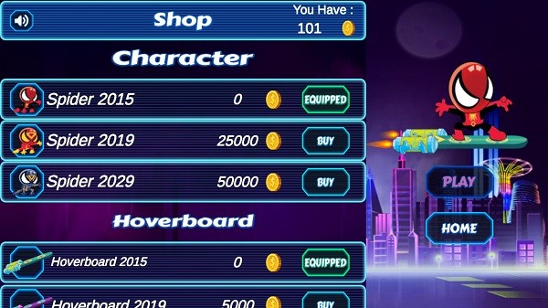 滑板蜘蛛侠游戏下载