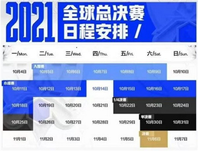 英雄联盟全球总决赛2021赛程-2021LOL全球总决赛比赛队伍一览