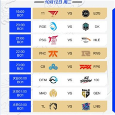 英雄联盟全球总决赛2021赛程-2021LOL全球总决赛比赛队伍一览