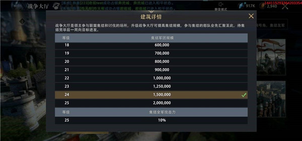 权力的游戏凛冬将至战争大厅升级 权力的游戏凛冬将至战争大厅升级方法