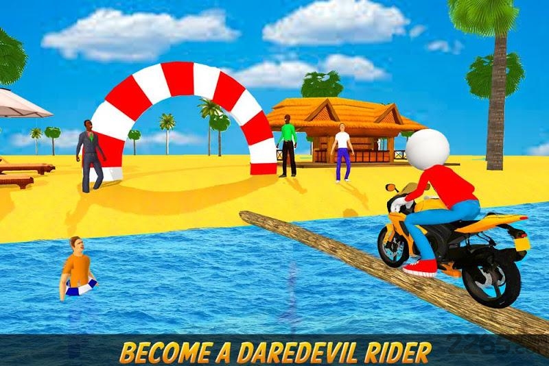 火柴人冒险水上自行车官方版 火柴人冒险水上自行车游戏下载