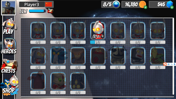 奥特曼大乱斗3破解版无限钻石无限金币版