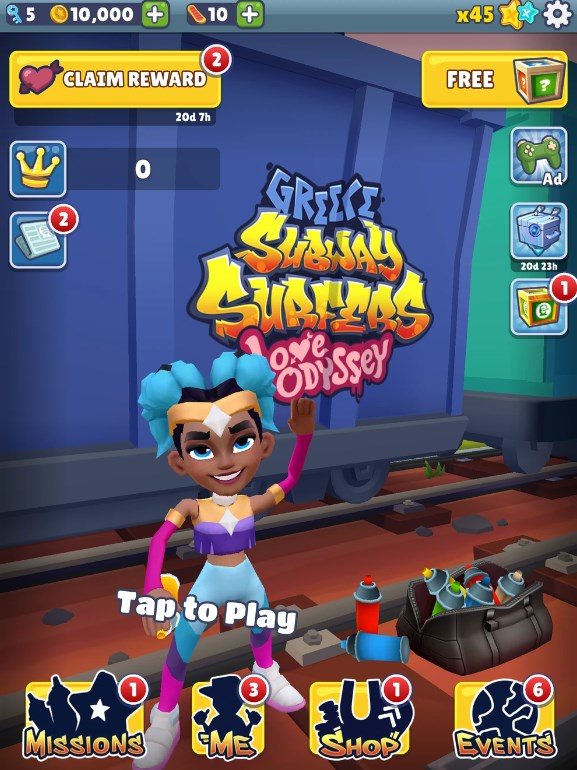 地铁跑酷希腊版本