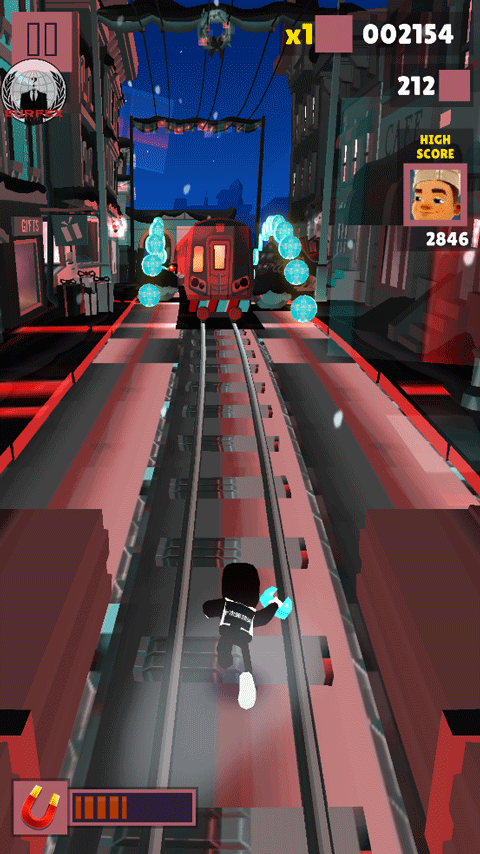 地铁跑酷暗红双旦版本