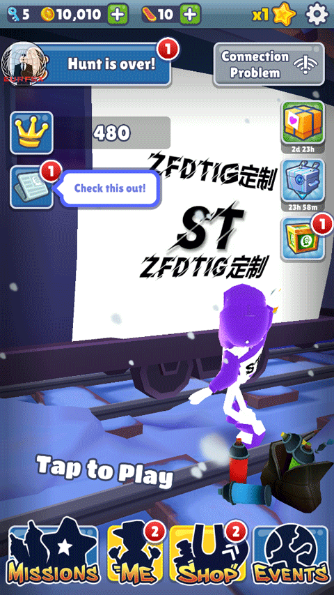 地铁跑酷ST定制版本