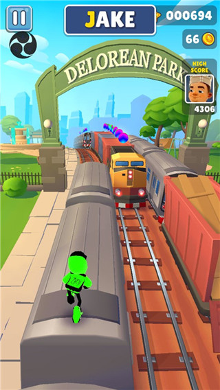 地铁跑酷彩色金币菜单茶猫版