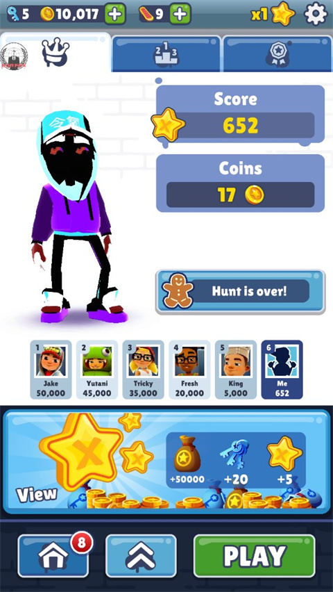 地铁跑酷黑色精灵小黑定制版本