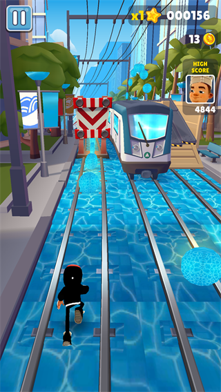 地铁跑酷蓝色金币定制版