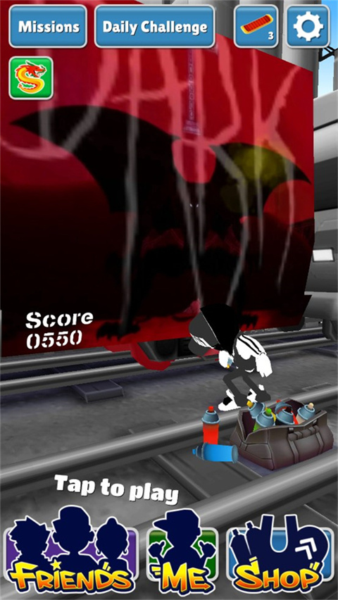 地铁跑酷xm改版黑白版下载