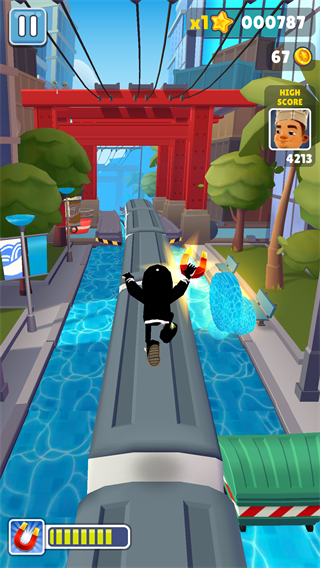 地铁跑酷蓝色金币定制版