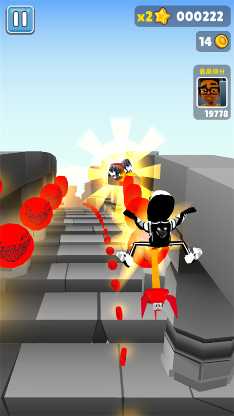 地铁跑酷超级黑白开罗版本