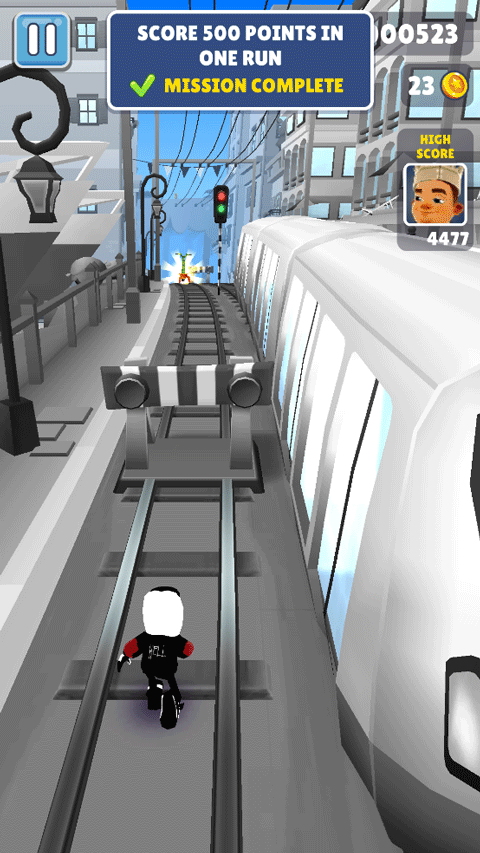 地铁跑酷黑白摩纳哥
