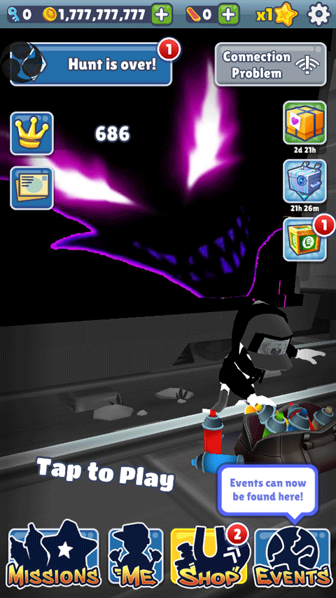 地铁跑酷黑白冰岛版本