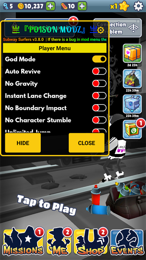 地铁跑酷难言黑白定制版本