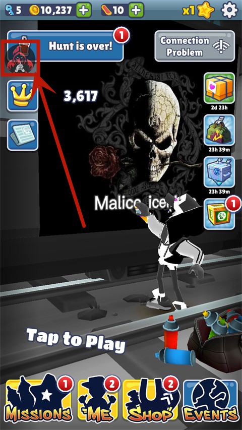 地铁跑酷难言黑白定制版本