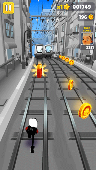 地铁跑酷黑白摩纳哥