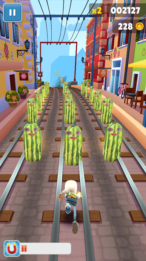 地铁跑酷西瓜条金币版本