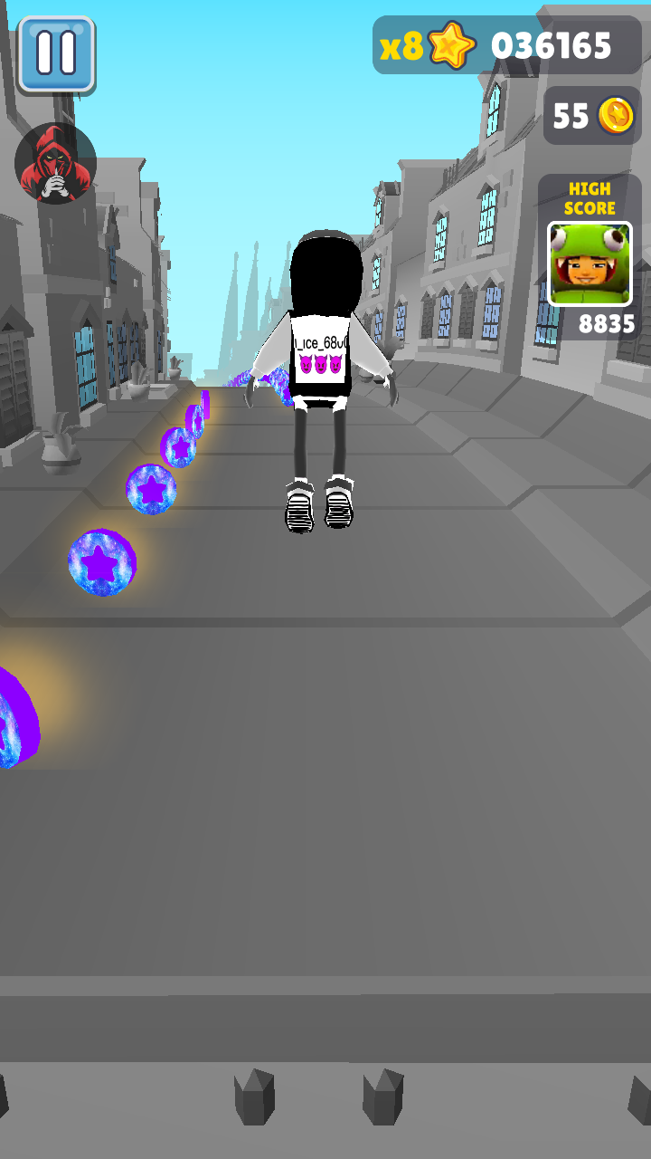 地铁跑酷难言黑白定制版本