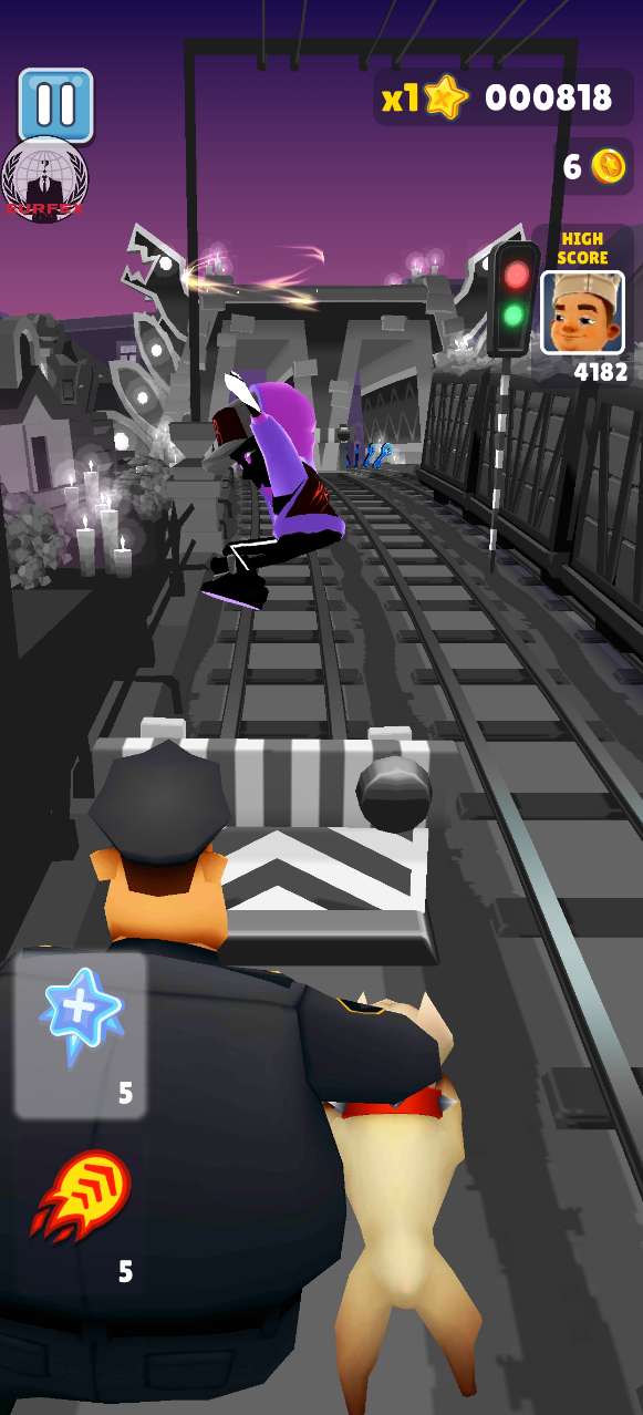 地铁跑酷小雾神定制版本