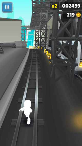 地铁跑酷黑白休斯顿版本