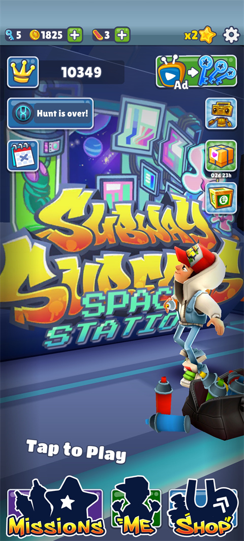 地铁跑酷空间站官方最新版