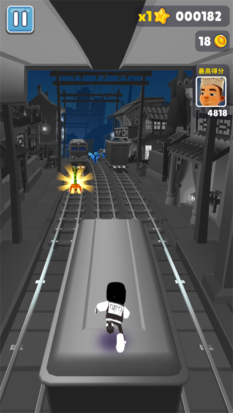 地铁跑酷怪兽5.0超级黑白洛阳