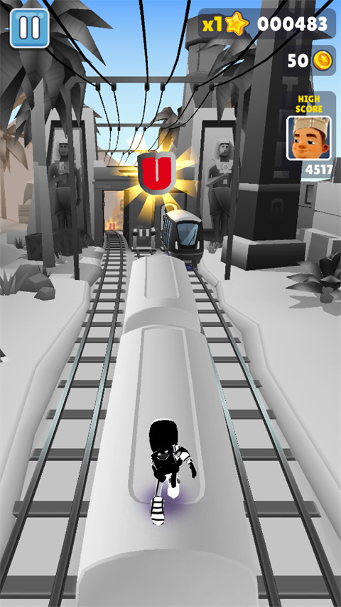 地铁跑酷超级黑白开罗版本