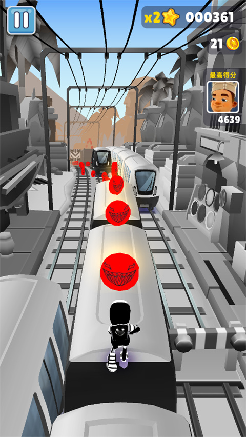 地铁跑酷超级黑白开罗版本