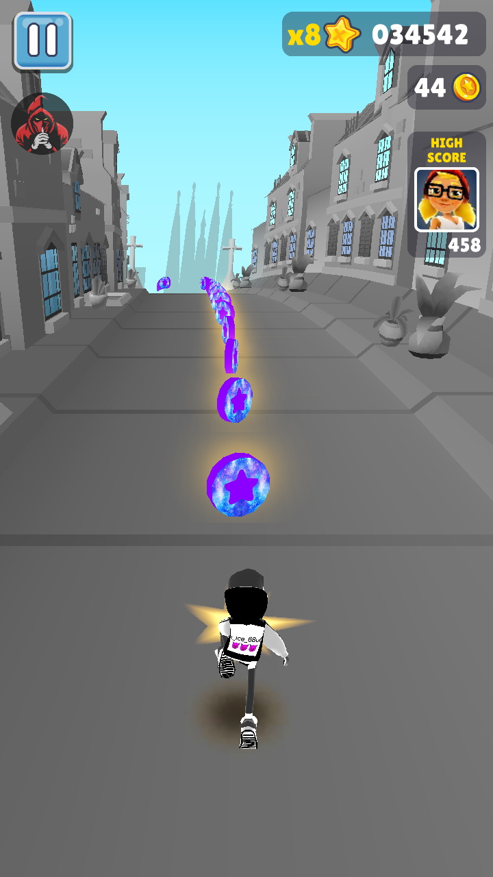 地铁跑酷难言黑白定制版本