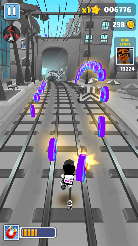 地铁跑酷难言黑白定制版本