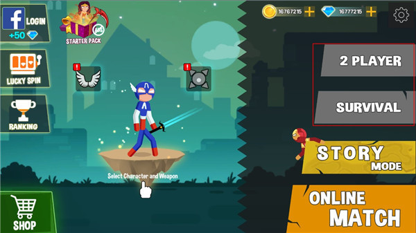 火柴人格斗官方正版手游