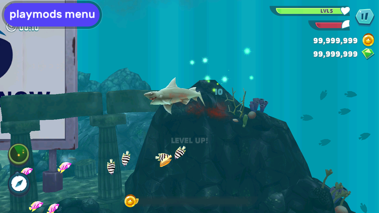 饥饿鲨进化破解版内置菜单最新版