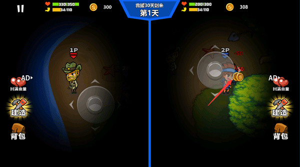 双人海岛求生游戏