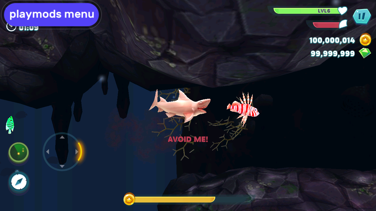 饥饿鲨进化破解版内置菜单最新版