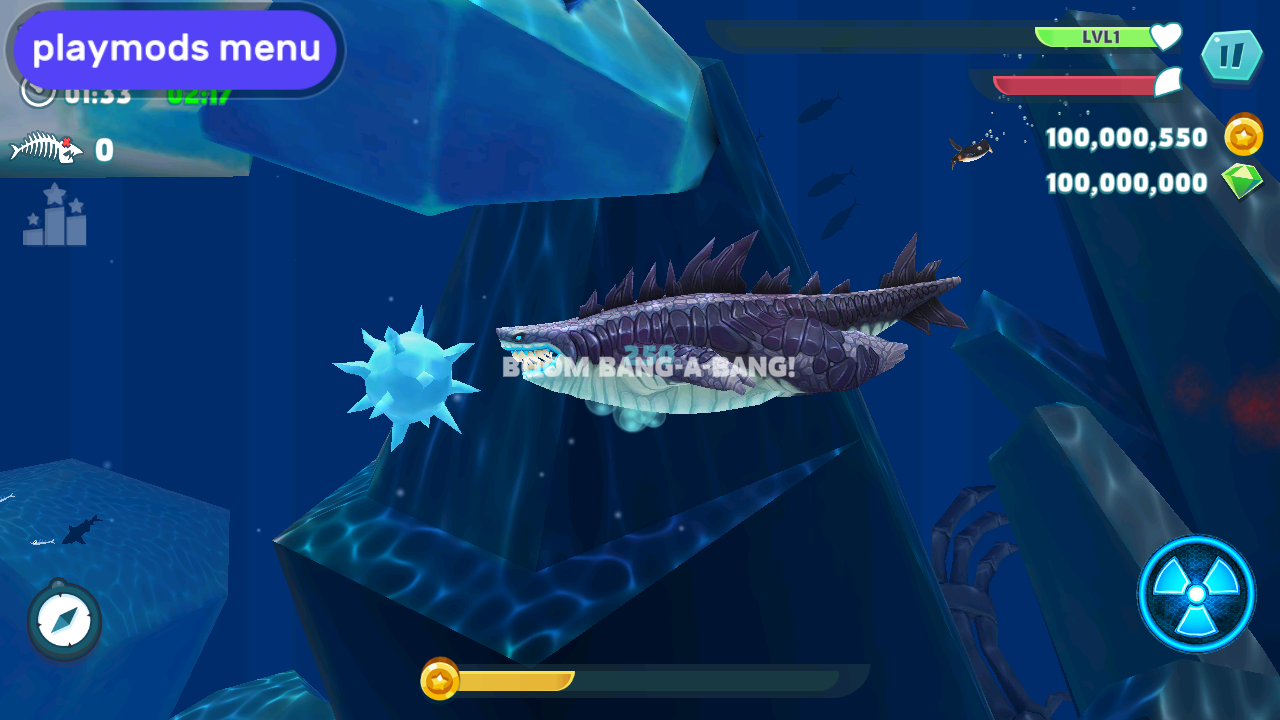 饥饿鲨进化破解版内置菜单最新版