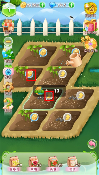 花花姑娘之魔法花园破解版无限金币钻石版