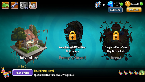 植物大战僵尸2破解版全5阶植物无限钻石