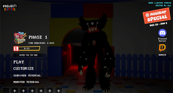 波比的游戏时间计划(Project Playtime)