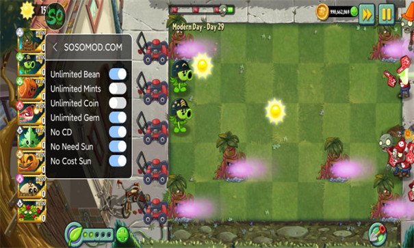 植物大战僵尸2(内置功能菜单)