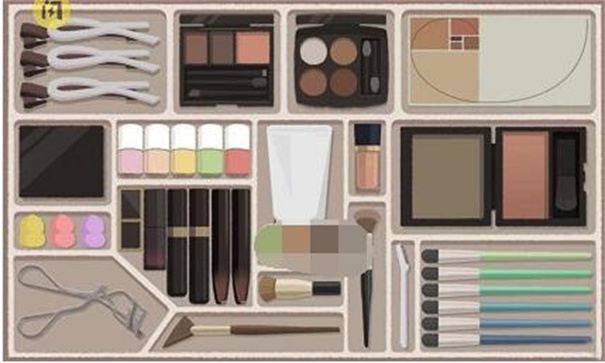 收纳达人化妆品