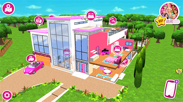 芭比之梦想豪宅游戏全部解锁