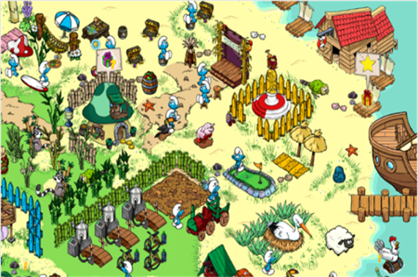 蓝精灵村庄手游