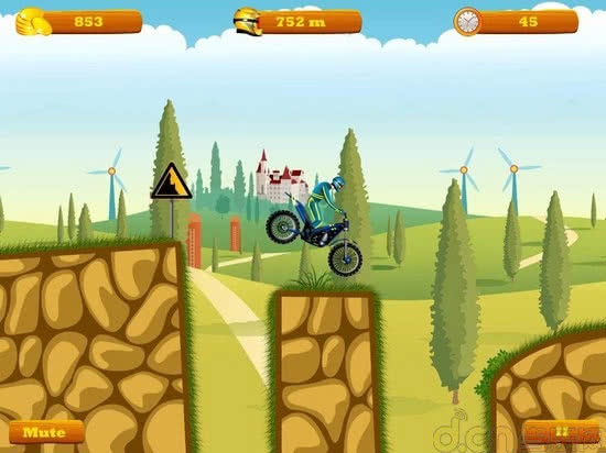 摩托跑酷游戏