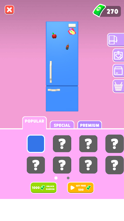 冰箱陈列师小游戏