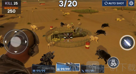 直升机野猪狩猎